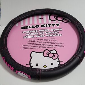 Hello Kitty Pink and Black Steering Wheel Cover